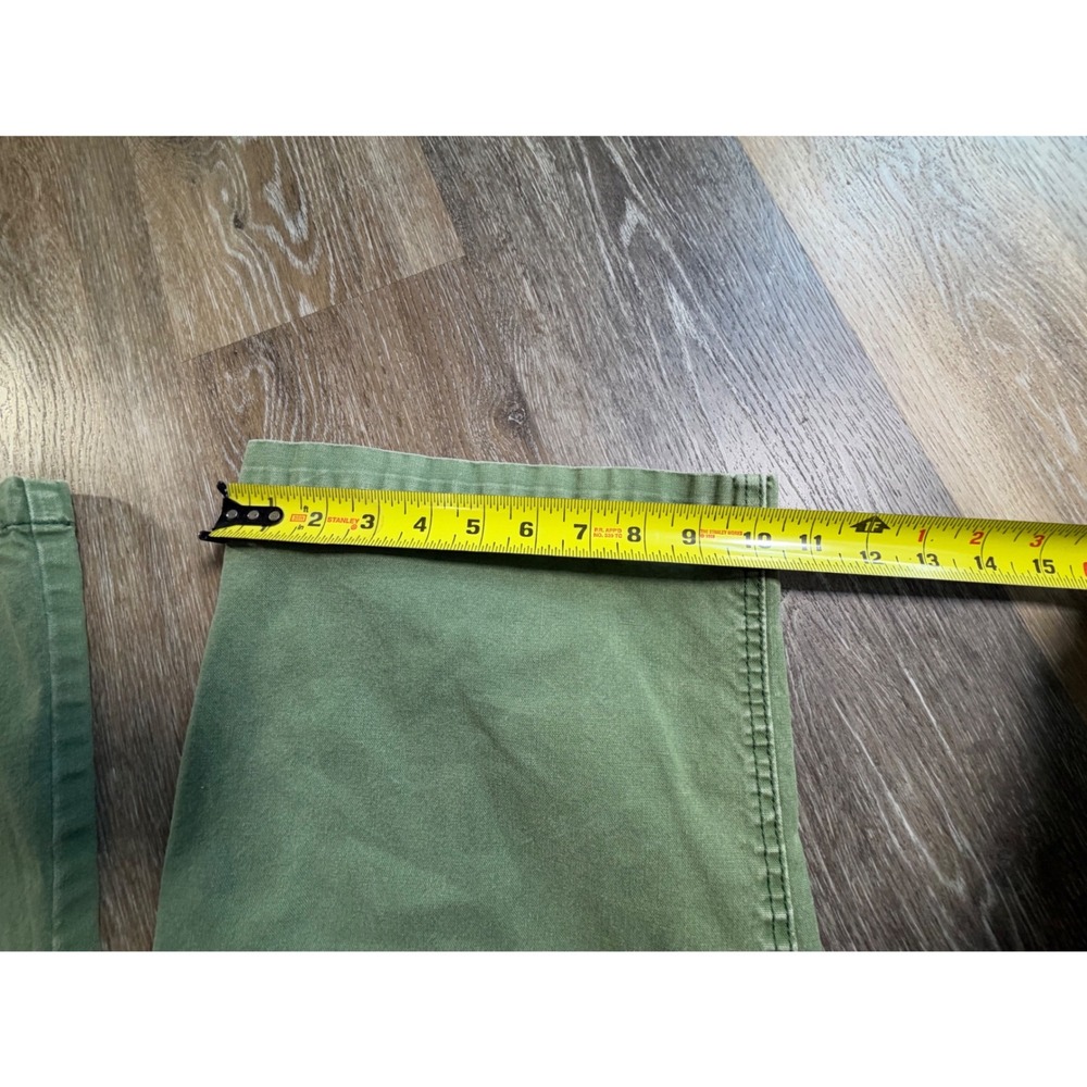Universal Thread Utility Pants Womens 14/32 Green Wide Leg Cropped High Rise - Picture 8 of 9